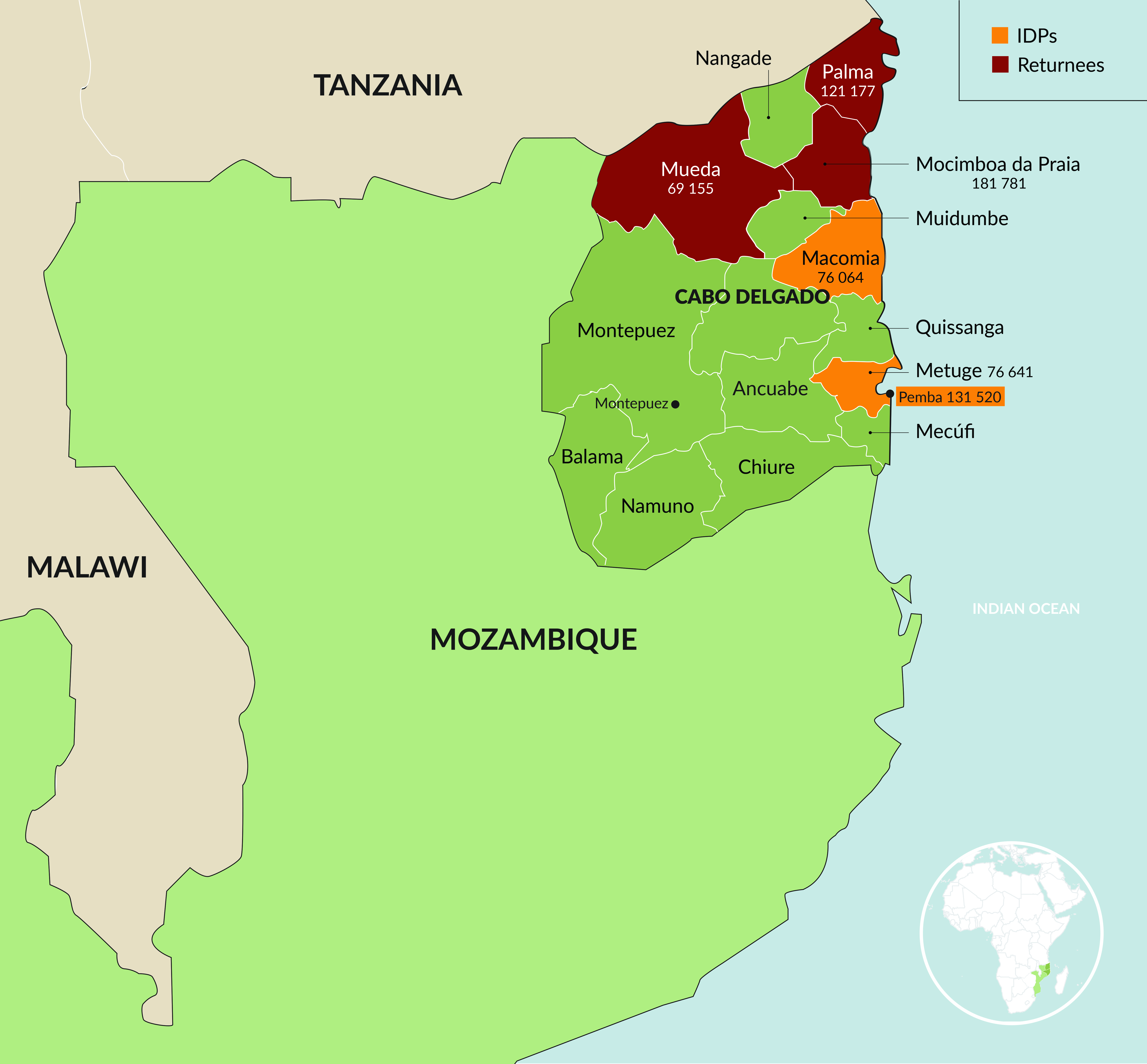 ISS Today map Cabo Delgado