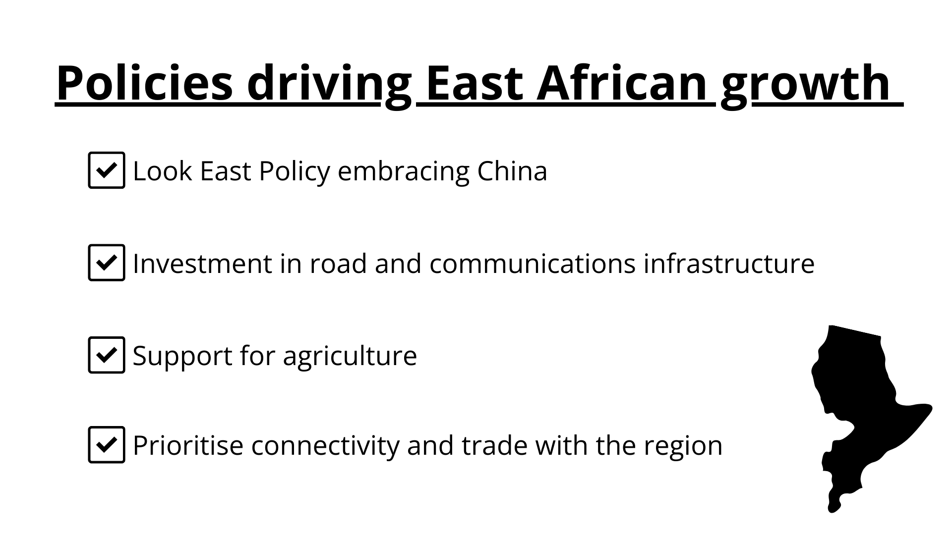 Policies driving East African growth