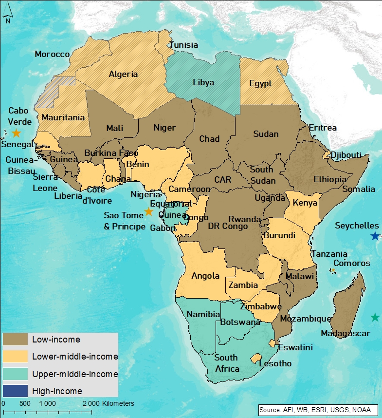 Best Templates Sub Saharan Africa Political Map 5861